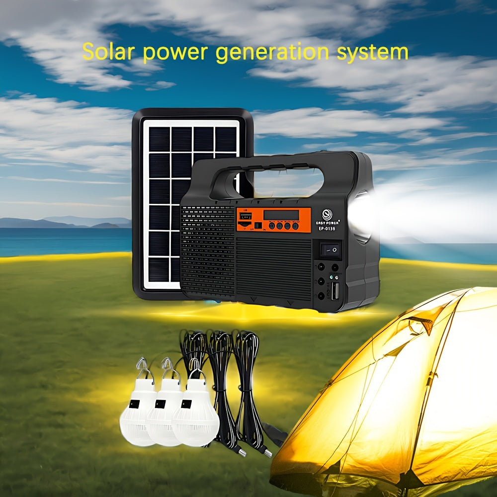 Solarbetriebener Outdoor-Suchscheinwerfer – 3600 mAh Notfall- & Campinglampe